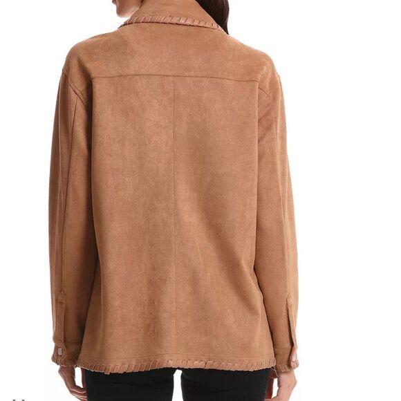 Bagatelle Collection Faux sueded Shirt Jacket Shacket NWT size Large - Picture 2 of 9